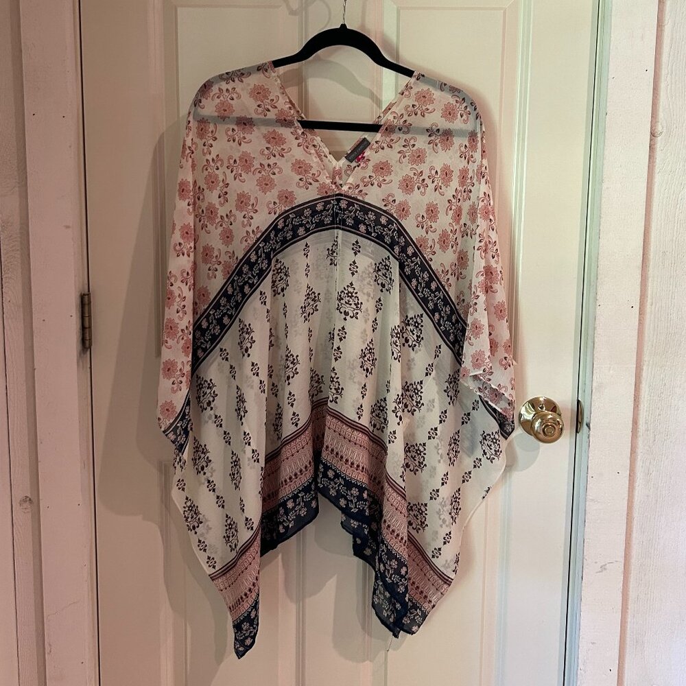 Sheer patterned blouse